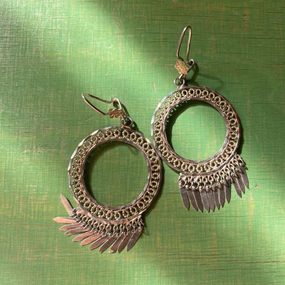 Baila Sterling Silver 925 Filagree Earrings
